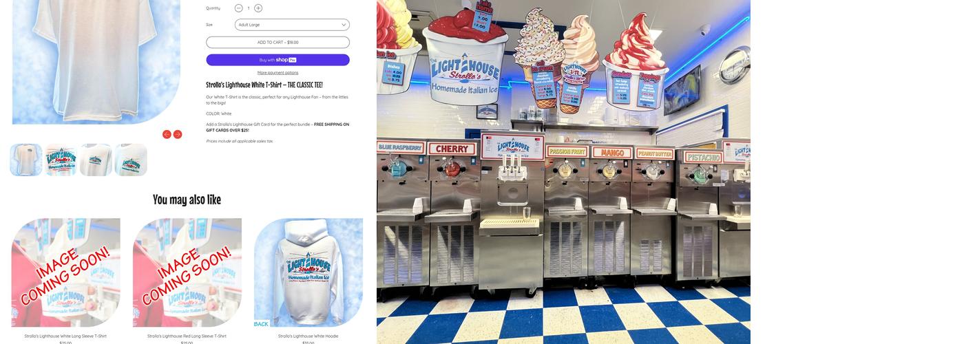 Strollo's Lighthouse (Red Bank) Menu