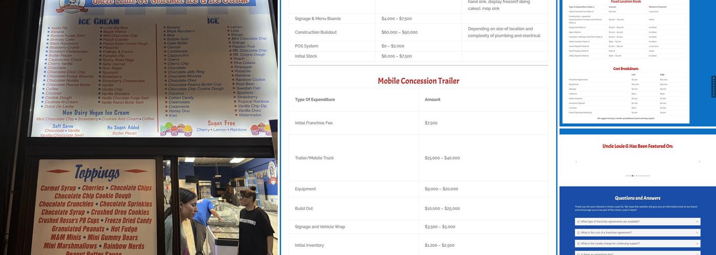 Uncle Louie G Keyport Menu