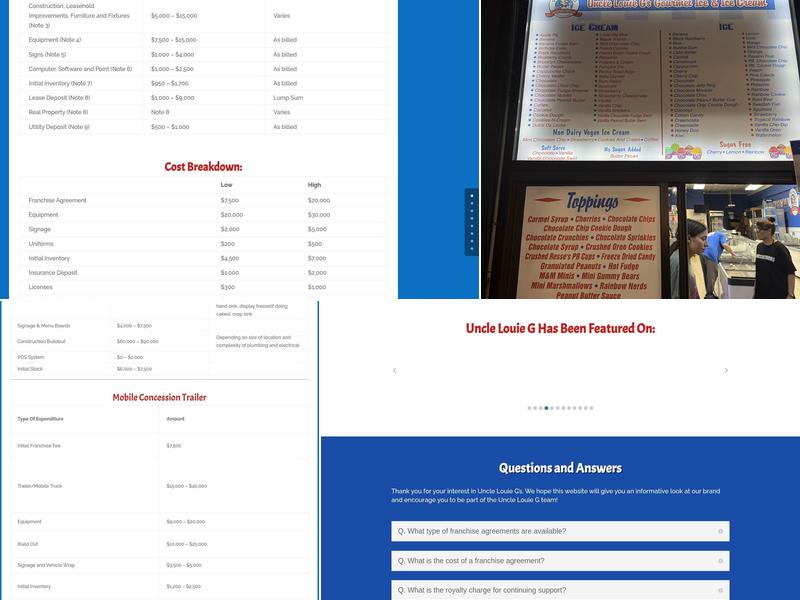 Uncle Louie G Keyport Menu