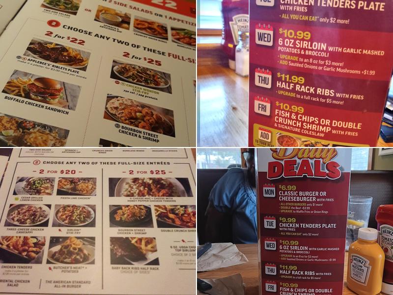 Applebee's Grill + Bar Menu