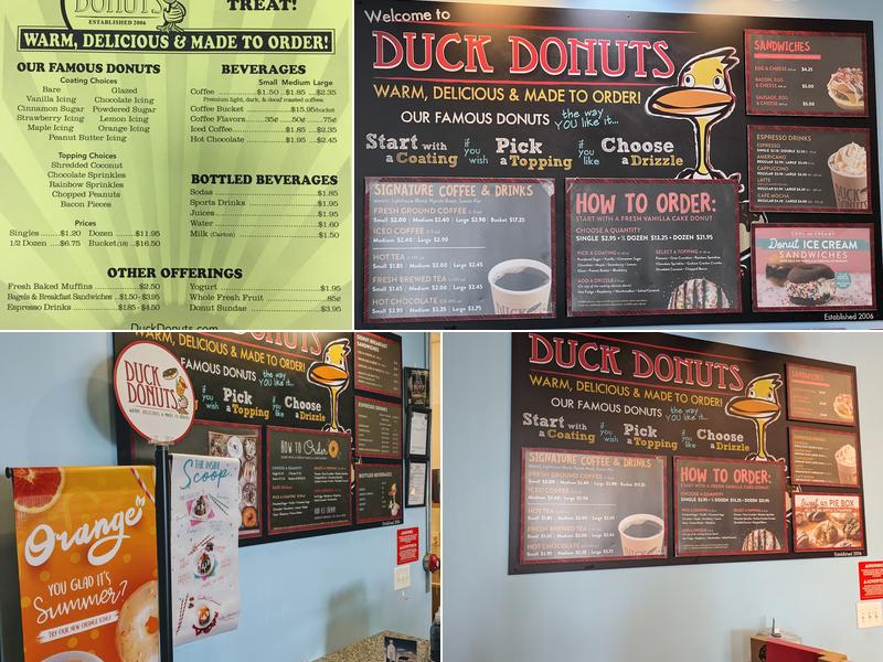 Duck Donuts Menu