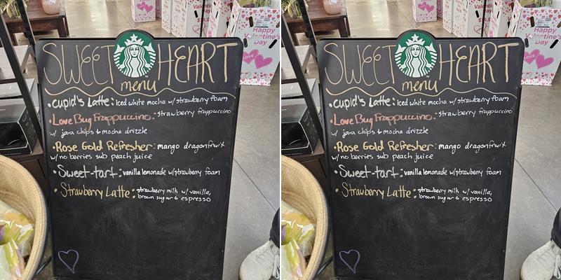 Starbucks Menu
