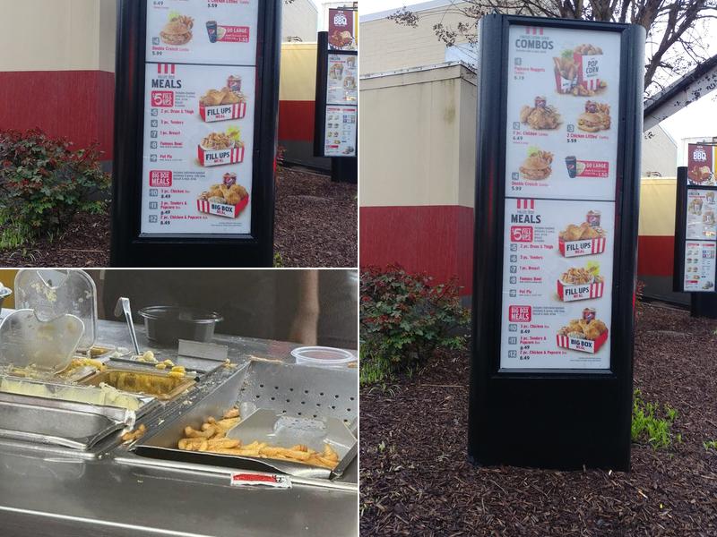 KFC Menu