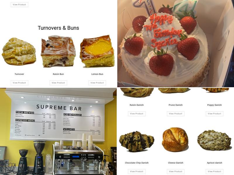 Supreme Bakery Menu