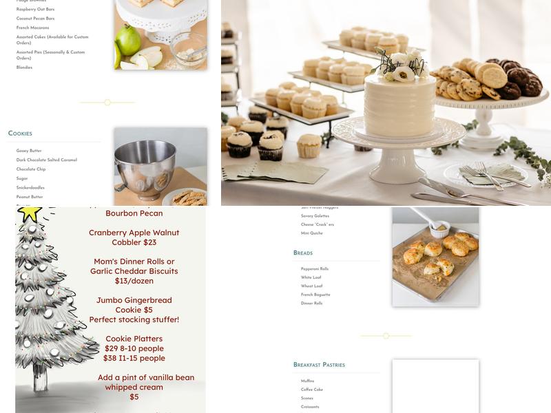 Bittersweet Bakery Menu