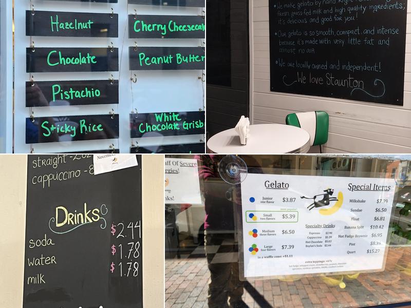 The Split Banana, Co. Menu