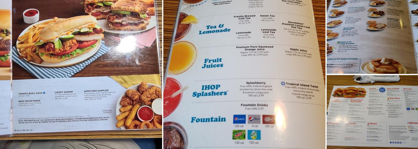 IHOP Menu