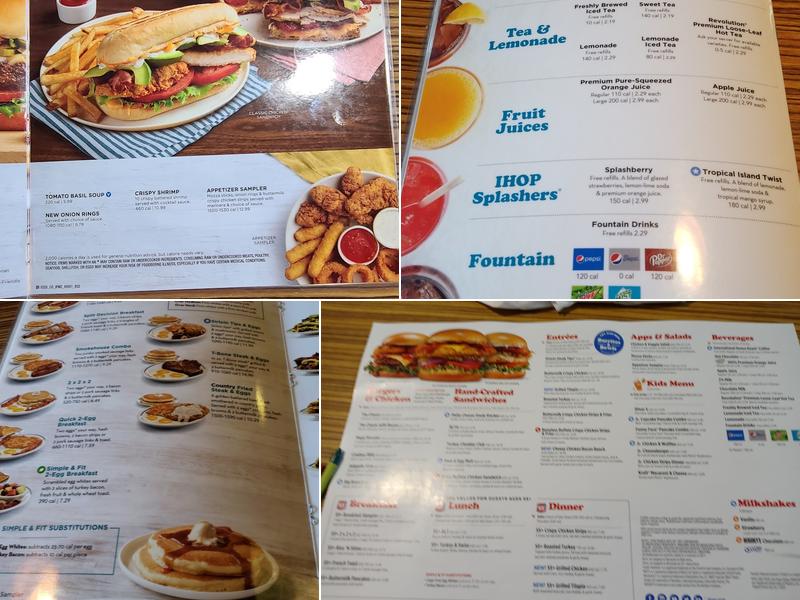 IHOP Menu