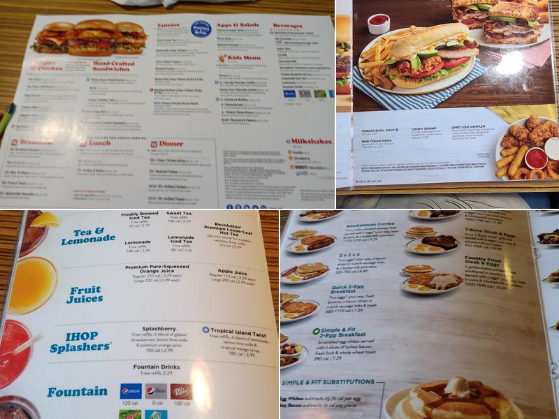 IHOP Menu