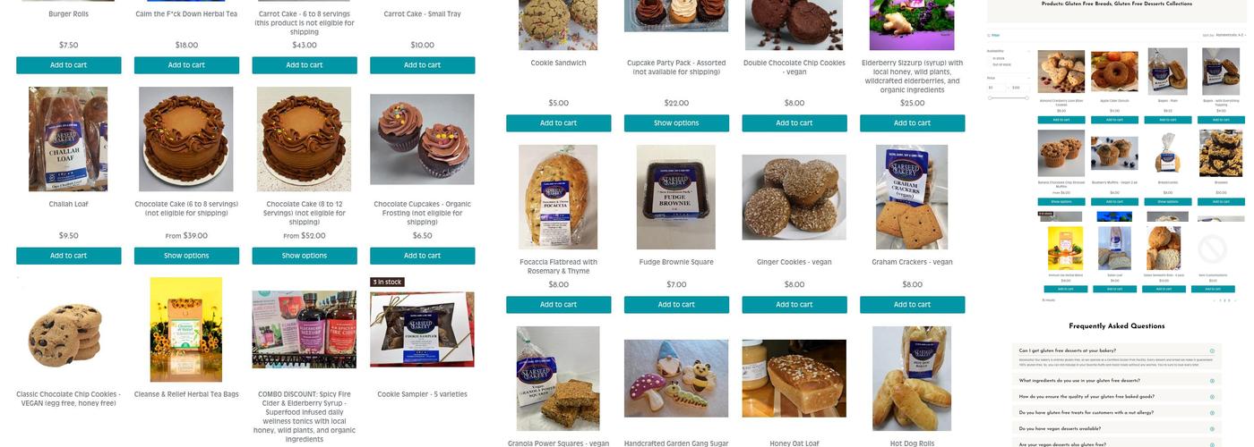 Starseed Bakery Menu