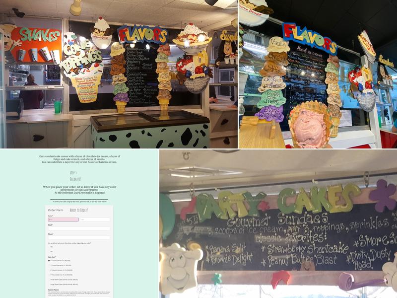 Jefferson Dairy Menu