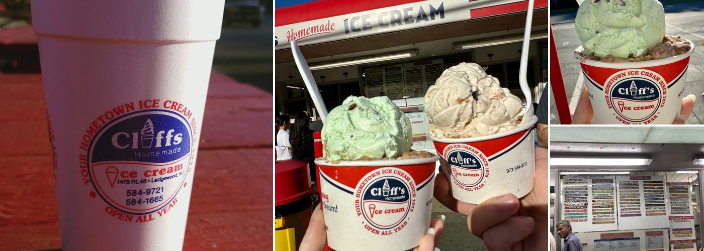 Cliff's Homemade Ice Cream Menu