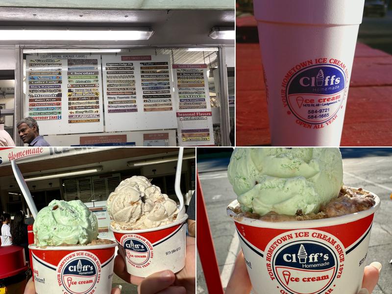 Cliff's Homemade Ice Cream Menu