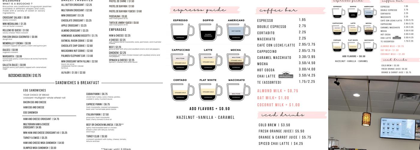 Las Chicas Bakery Menu