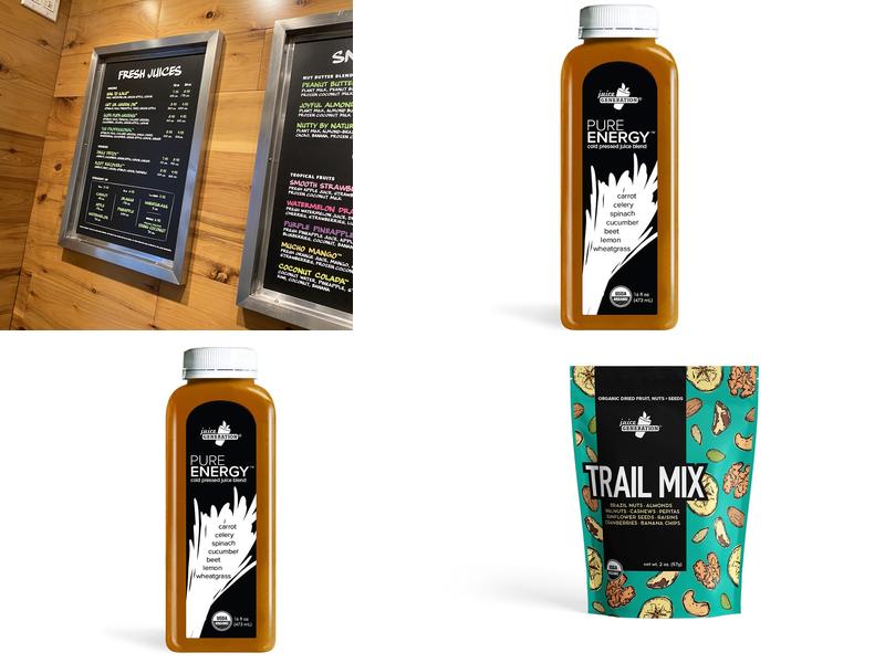 Juice Generation Menu