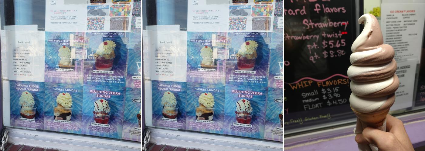 Flipper's Custard Menu