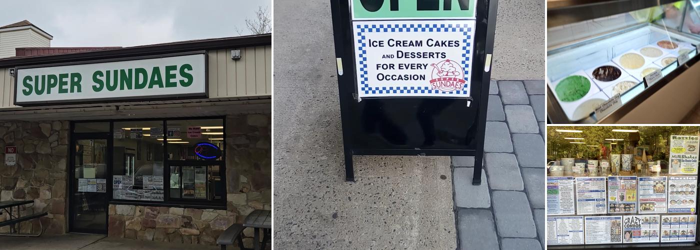 Super Sundaes Menu