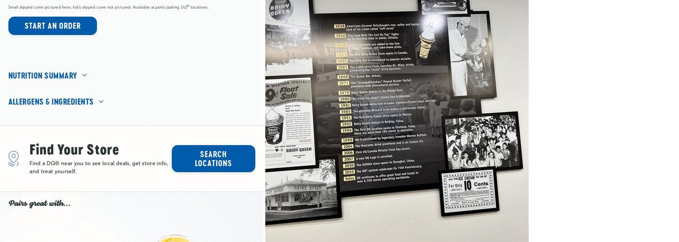 Dairy Queen (Treat) Menu