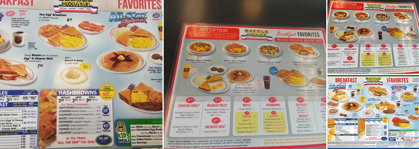 Waffle House Menu