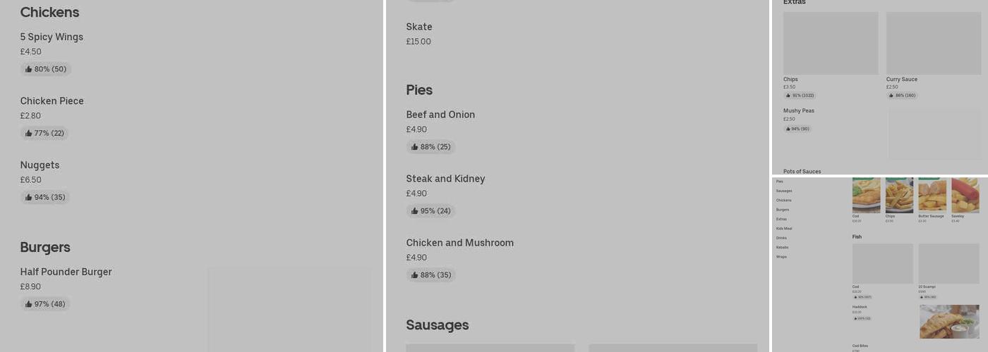 Kings Fish Restaurant Menu