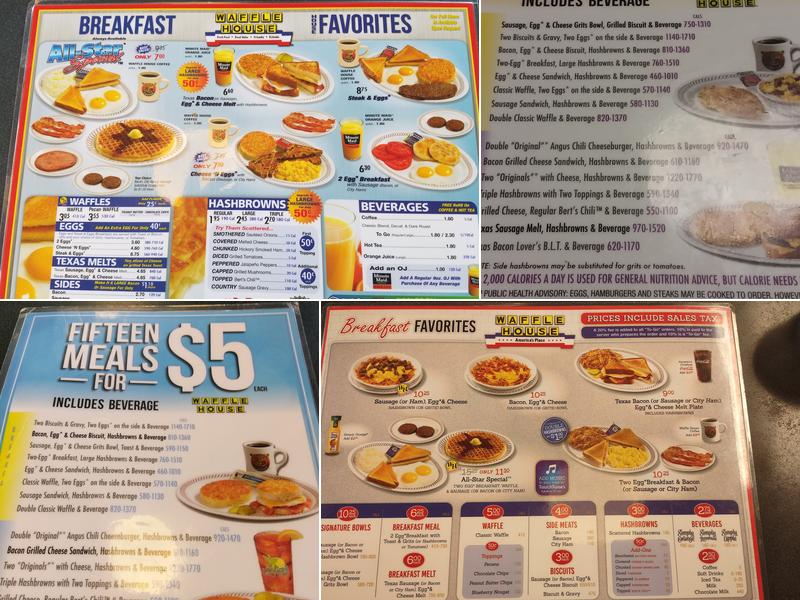 Waffle House Menu