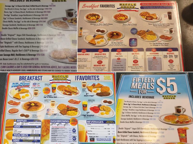Waffle House Menu