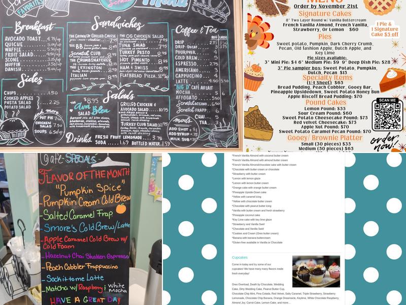 Scratch Bakery Cafe Menu