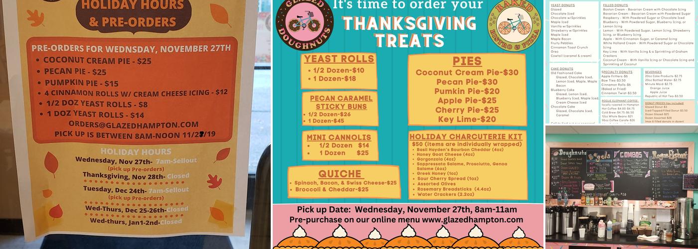 Glazed Doughnuts Menu