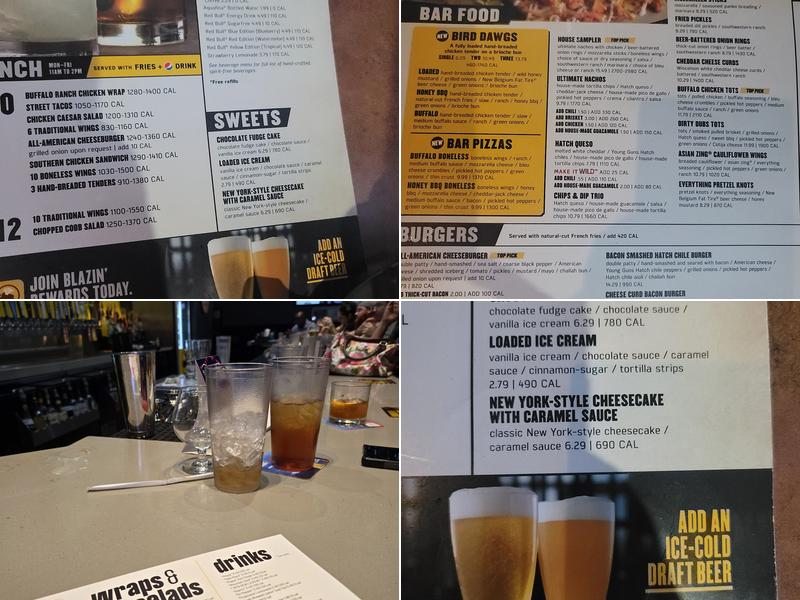Buffalo Wild Wings Menu