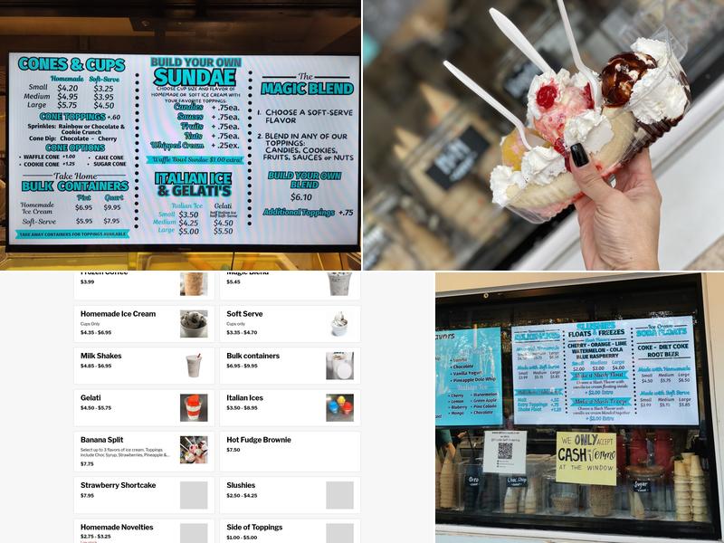 Magic Fountain Menu