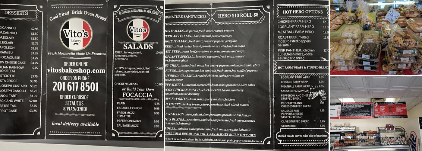 Vito's Bakery and Deli Menu