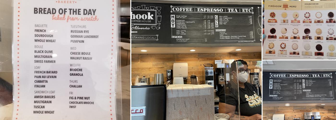Firehook Bakery Menu