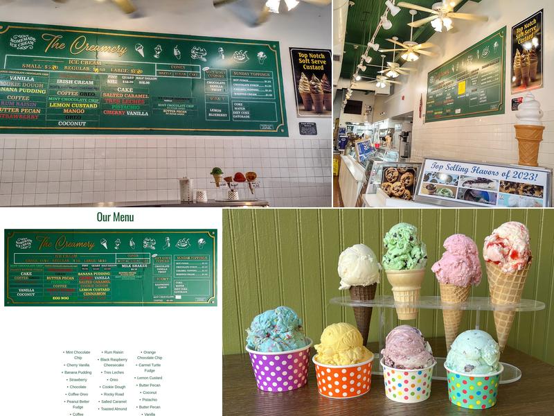 The Creamery Menu