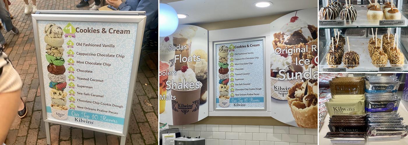 Kilwins Ice Cream - Chocolate - Fudge Menu