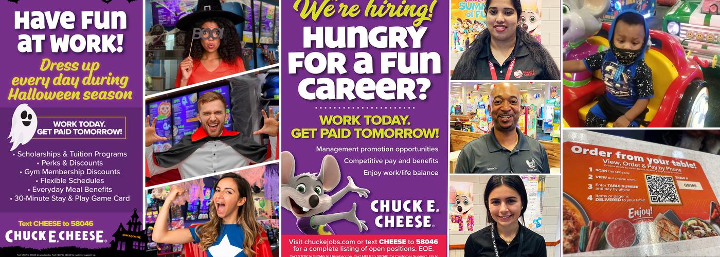 Chuck E. Cheese Menu