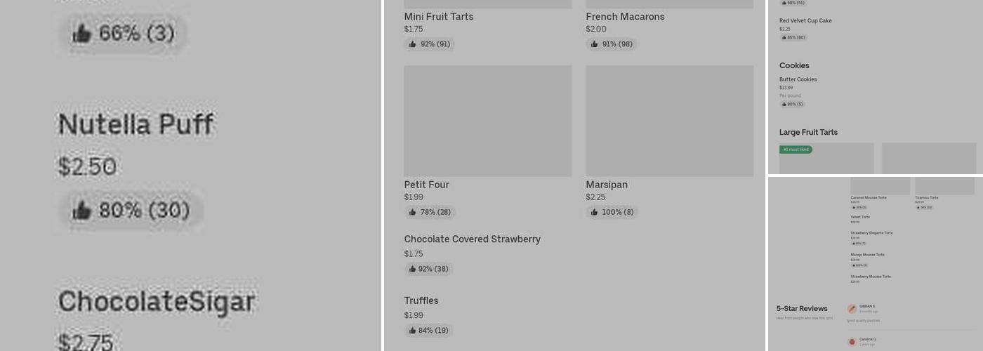 Bellash Bakery Menu