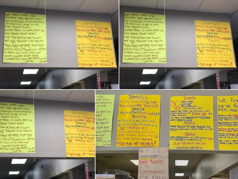 J&L Bakery Menu