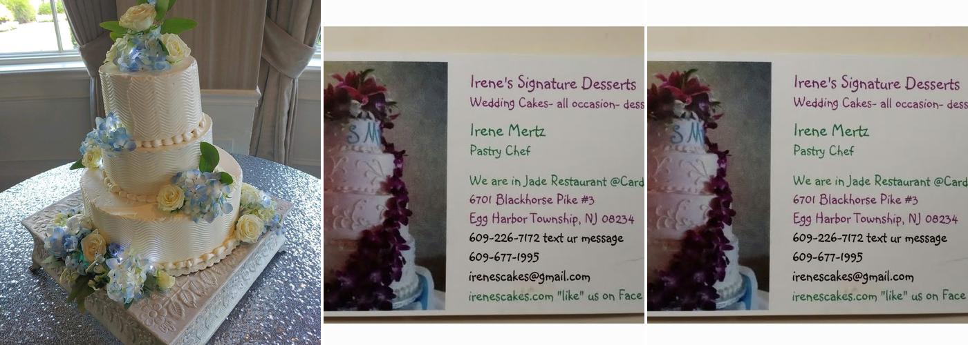 Irene's Signature Desserts Menu