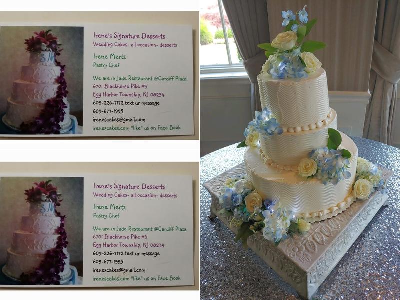 Irene's Signature Desserts Menu