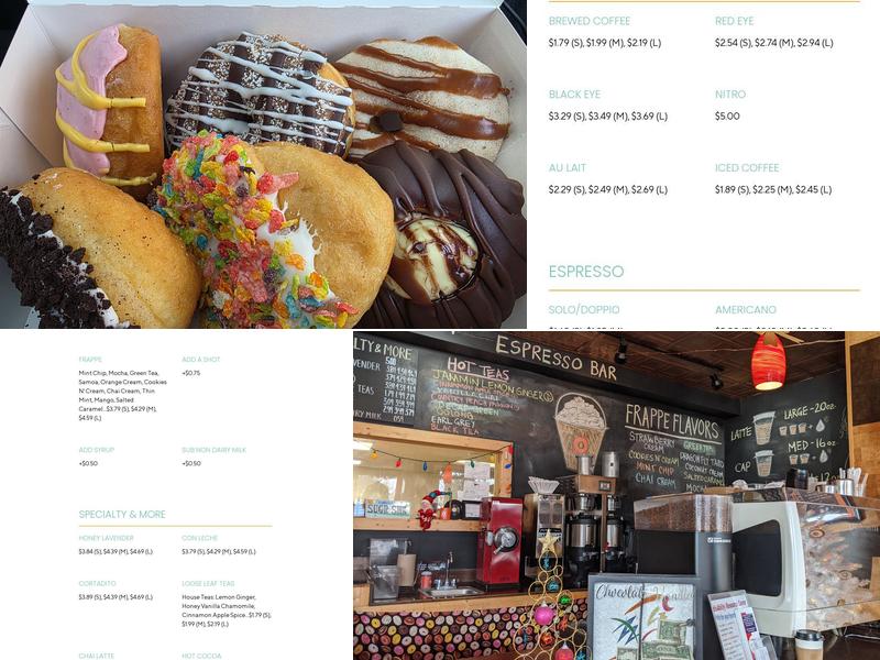 Freddy Donuts Menu