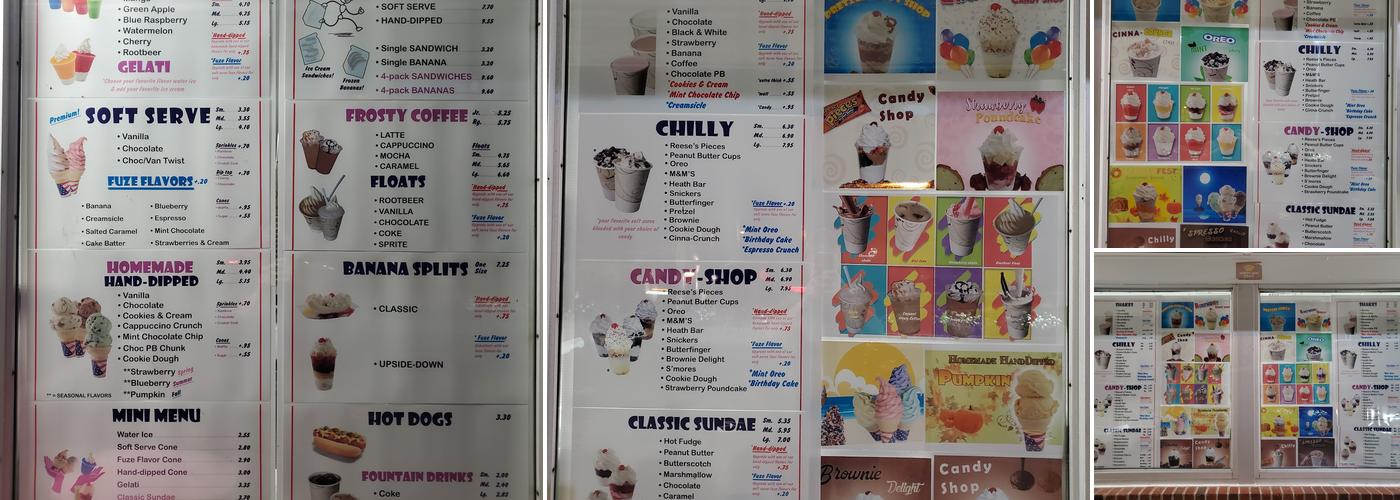 Custard Hut Menu