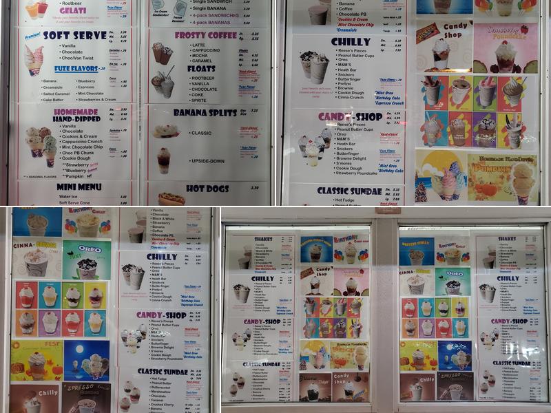 Custard Hut Menu
