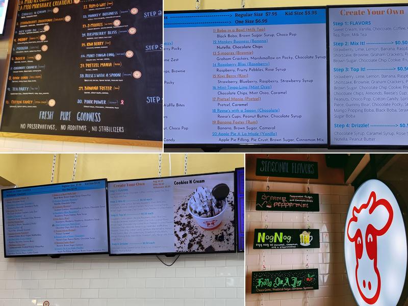 La Moo Creamery Menu