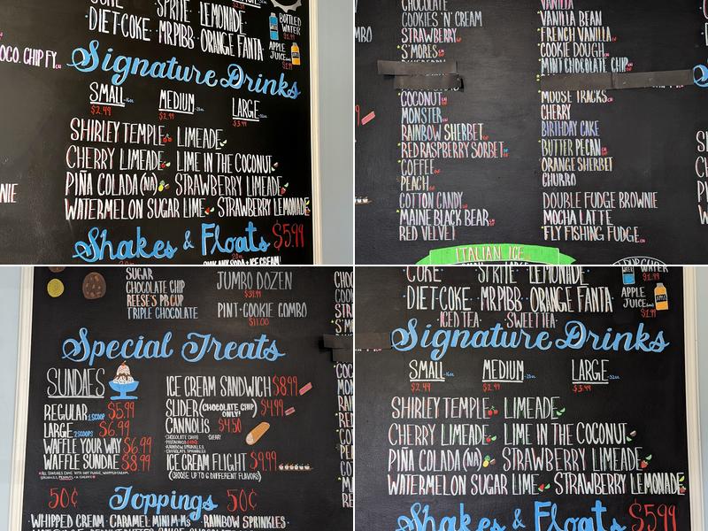 Cookies & Cream Menu