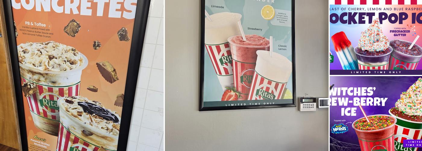 Rita's Italian Ice & Frozen Custard Menu