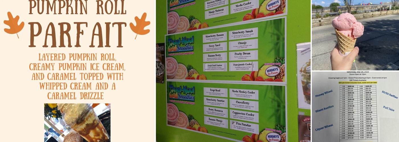 Cold Penguin Ice Cream Menu