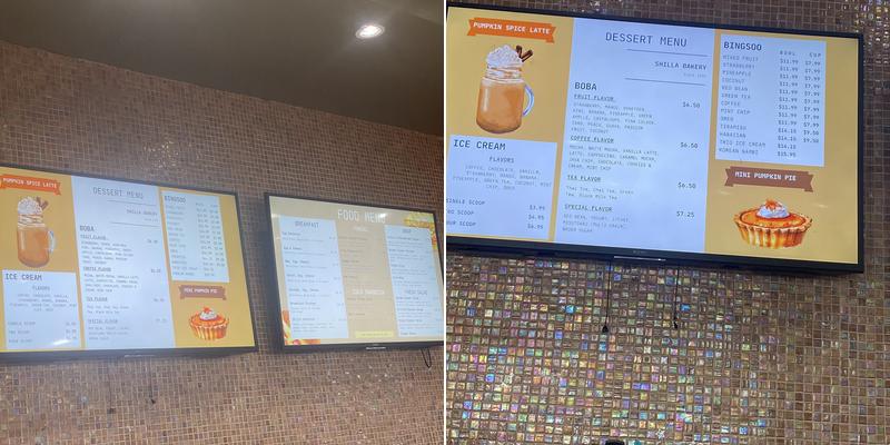 Napoleon Bakery Menu