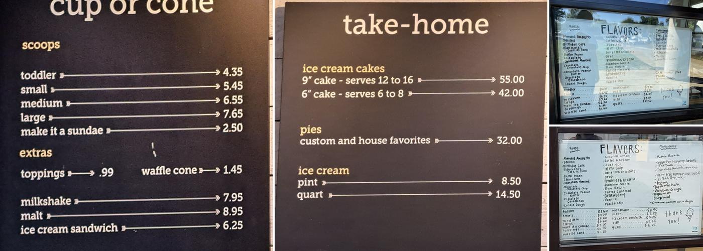 Gelati Celesti Ice Cream Menu