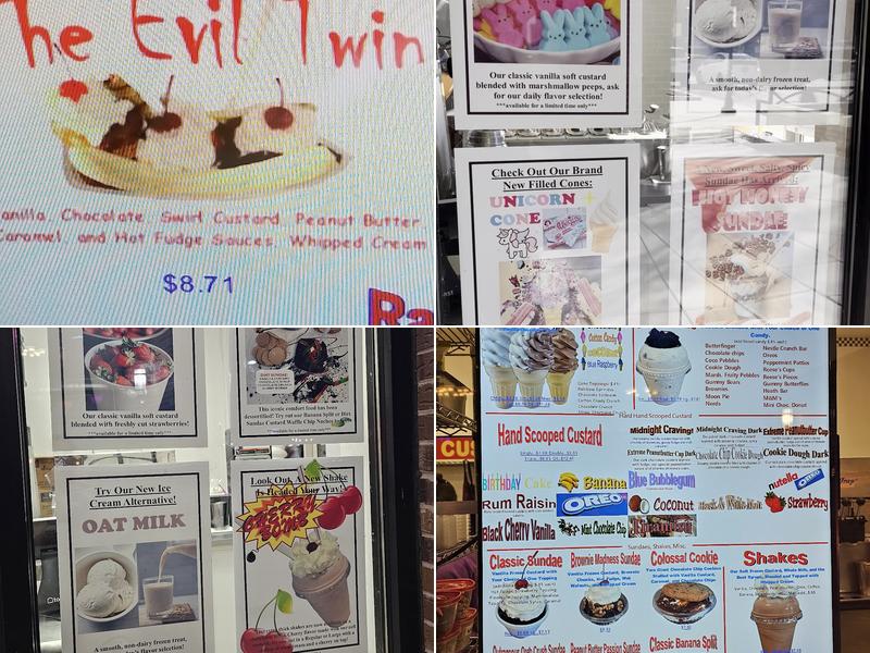 Ray’s Italian Ice & Frozen Custard Menu