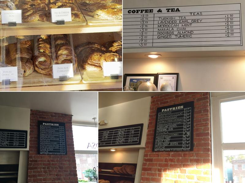 Sub Rosa Bakery Menu